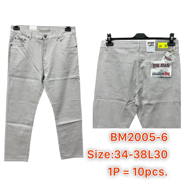 Spodnie męskie jeans Roz 34-38, 1 Kolor .Paczka 10 szt